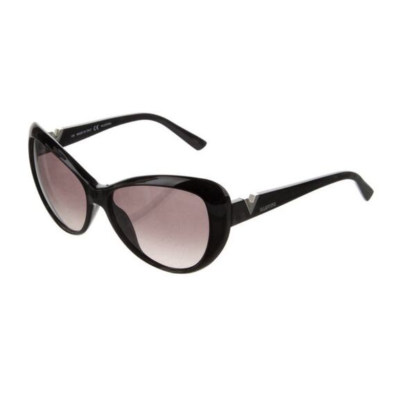 Valentino Sunglasses Frames V625S 210 001 135 Cut Out “V” Temple Cat Eye Black - Picture 3 of 9